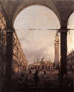 Canaletto Piazza San Marco: Looking East from the North-West Corner f China oil painting reproduction
