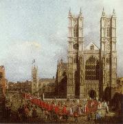 Canaletto Wastminster Abbey with the Procession of the Knights of the Order of Bath China oil painting reproduction