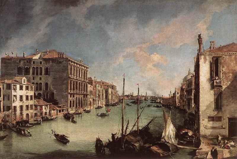 Canaletto Grand Canal, Looking East from the Campo San Vio China oil painting art
