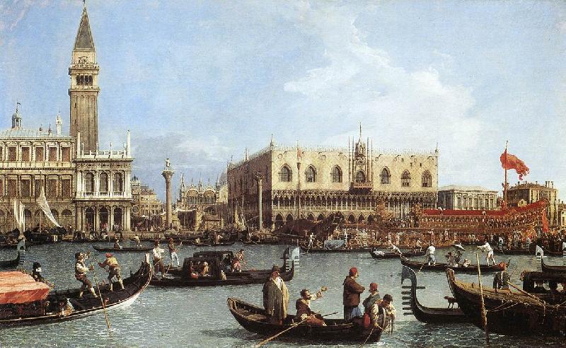 Canaletto Return of the Bucentoro to the Molo on Ascension Day d China oil painting art