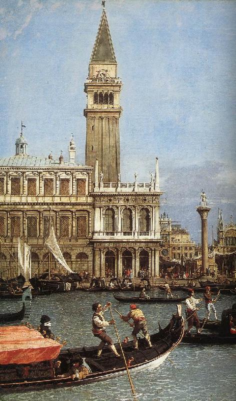 Canaletto Return of the Bucentoro to the Molo on Ascension Day (detail)  fd China oil painting art