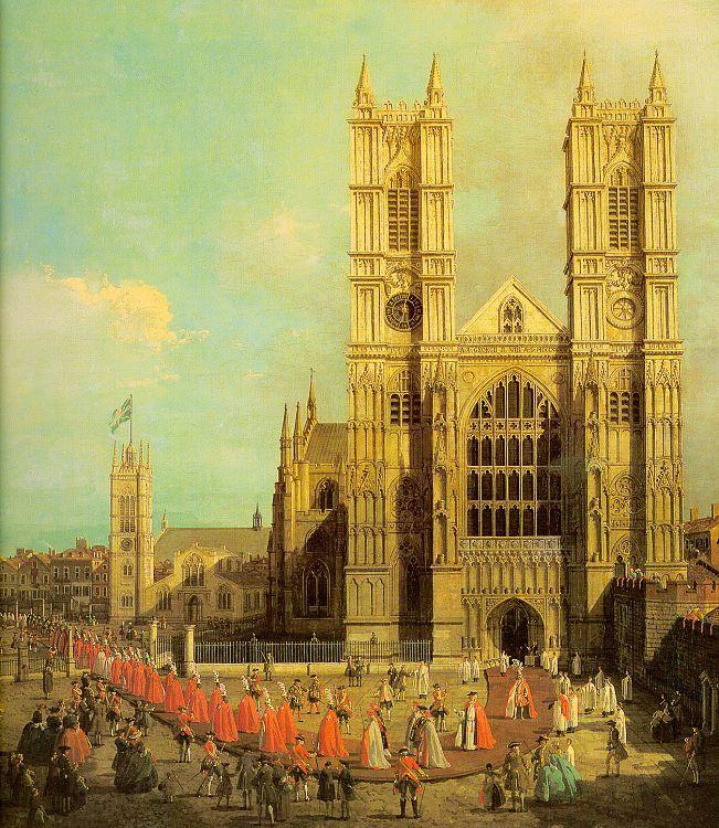 Canaletto Westminster Abbey with a Procession of the Knights of Bath China oil painting art