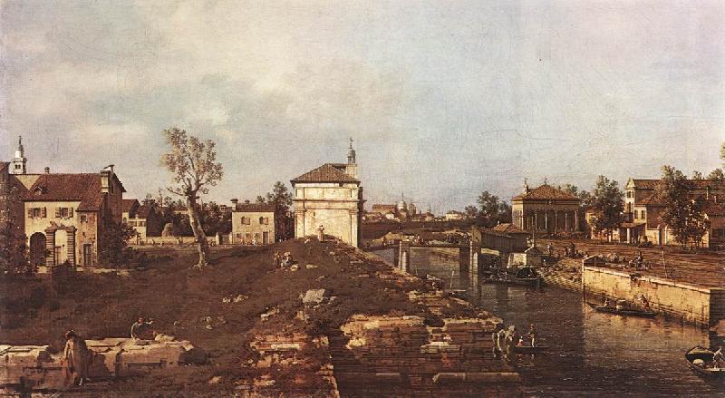 Canaletto The Brenta Canal at Padua dsf China oil painting art