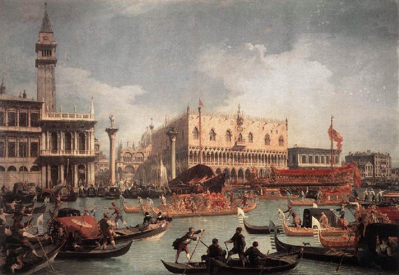 Canaletto The Bucintore Returning to the Molo on Ascension Day China oil painting art