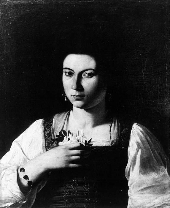 Caravaggio Portrait of a Courtesan fg