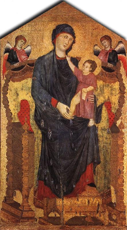 Cimabue Madonna Enthroned with the Child and Two Angels dfg China oil painting art