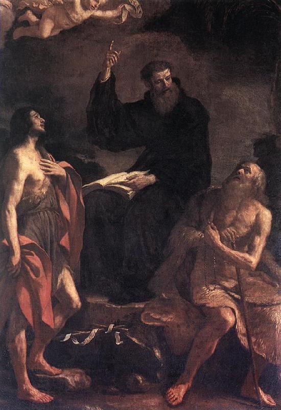 GUERCINO St Augustine, St John the Baptist and St Paul the Hermit hf