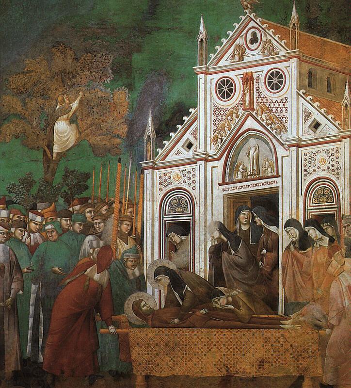 Giotto St.Francis Mourned by St.Clare China oil painting art
