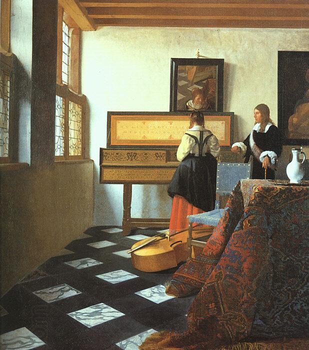 JanVermeer The Music Lesson-o China oil painting art