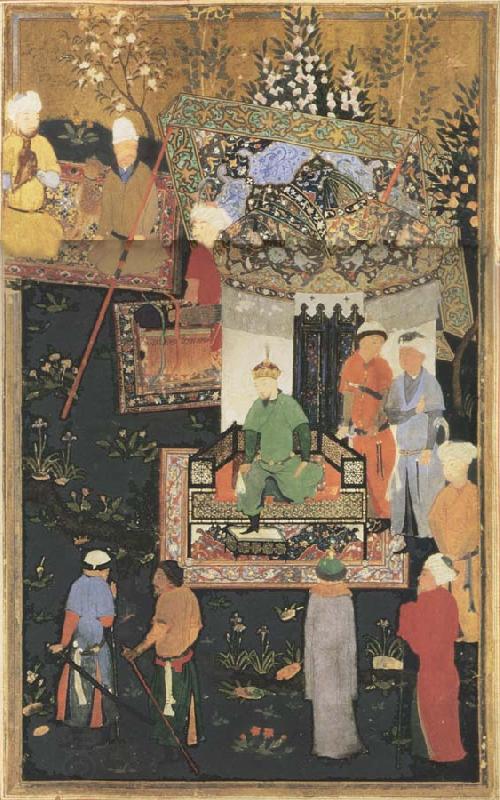 Bihzad Timur enthroned China oil painting art