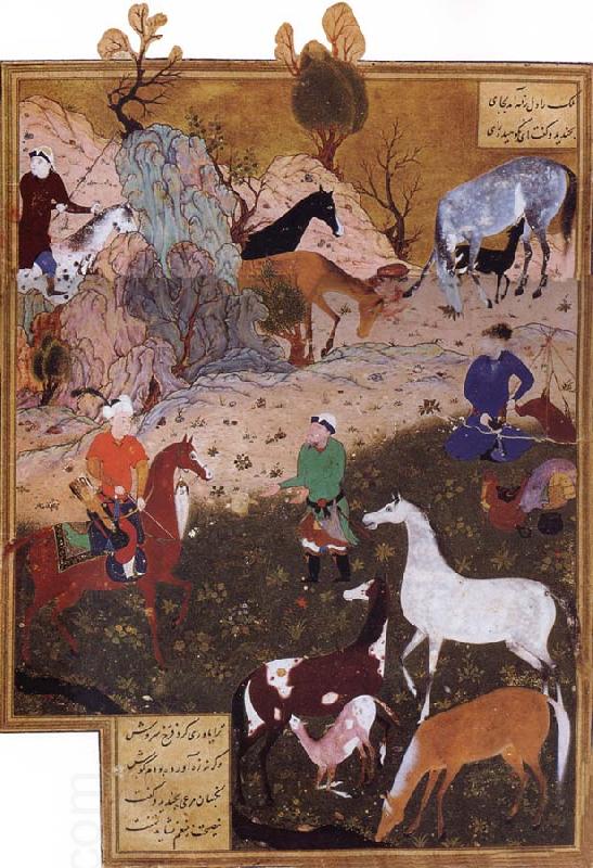 Bihzad King Darius and the Herdsman China oil painting art