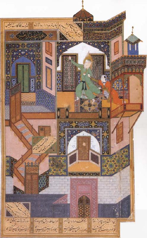 Bihzad Zulaykha attempts to seduce joseph in her palace oil painting picture