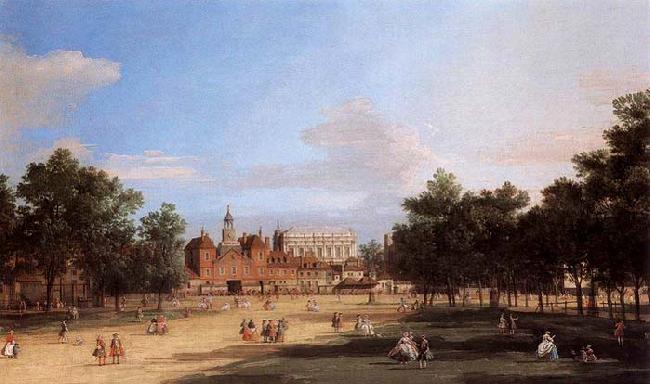 Canaletto the Old Horse Guards and Banqueting Hall, from St James-s Park oil painting picture