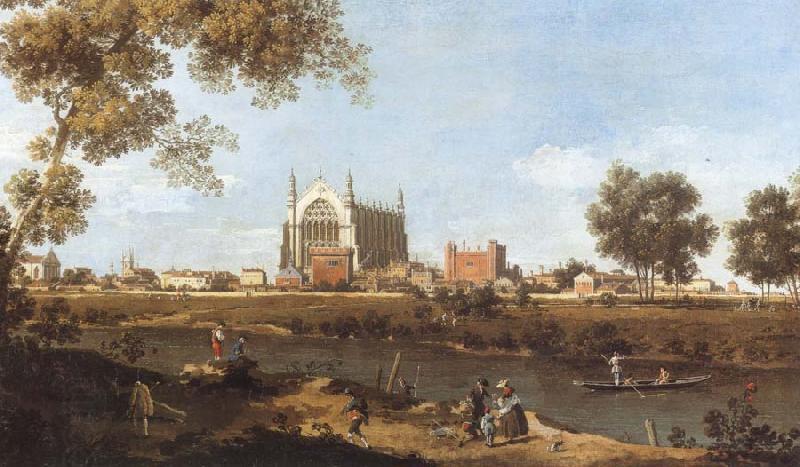 Canaletto Eton College oil painting picture