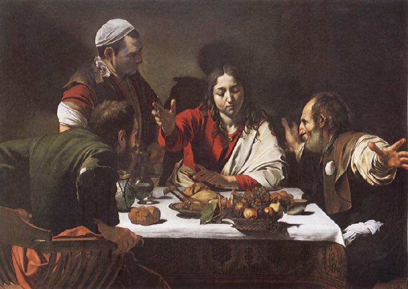 Caravaggio Supper of Aaimasi oil painting picture