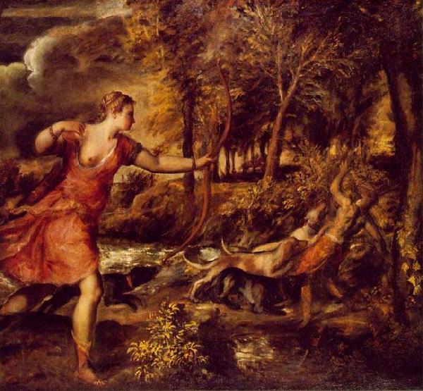 Titian The Death of Actaeon. China oil painting art