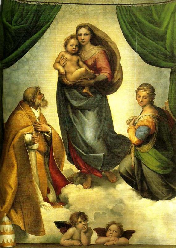 Raphael the sistine madonna China oil painting art