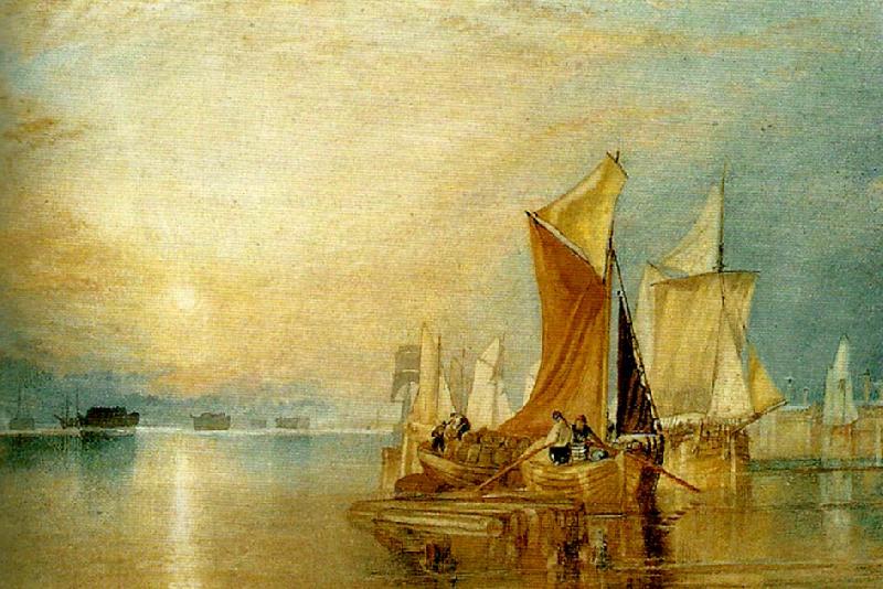 J.M.W.Turner stangate creek on  the river medway