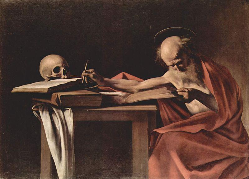 Caravaggio Hieronymus beim Schreiben