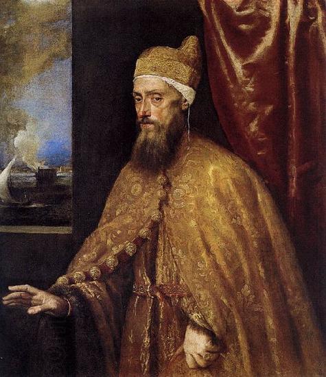 Titian Portrait of the Doge Francesco Venier oil painting picture