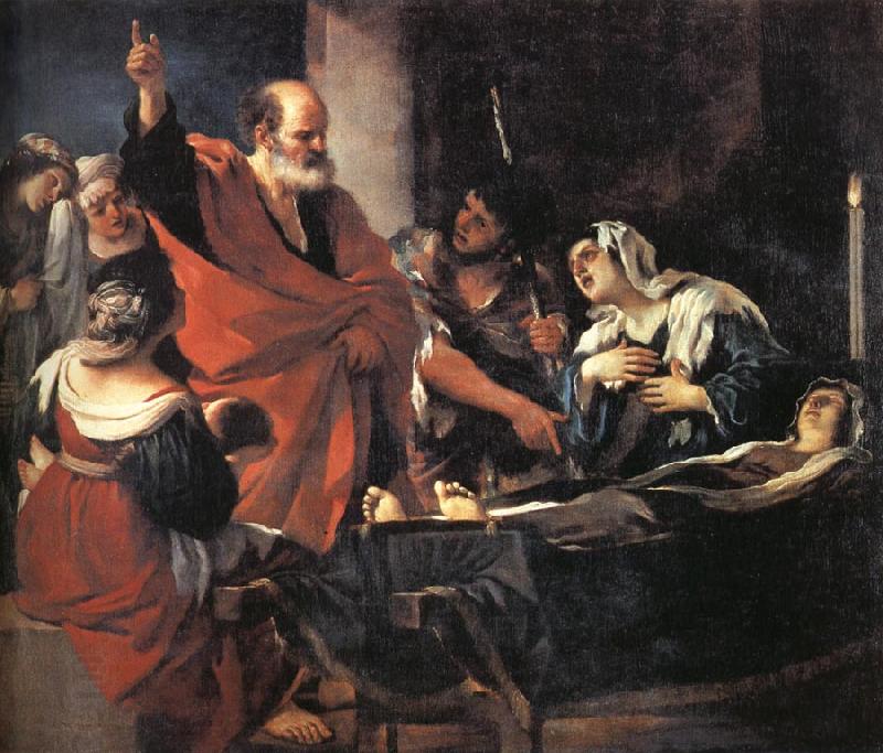 GUERCINO St.Peter Revives Tbitha oil painting picture