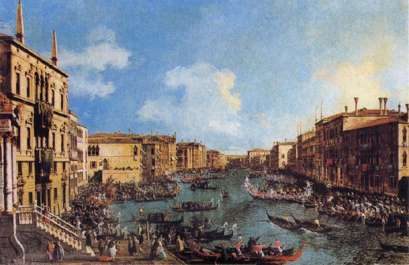 Canaletto Regatta on the Canale Grande China oil painting art