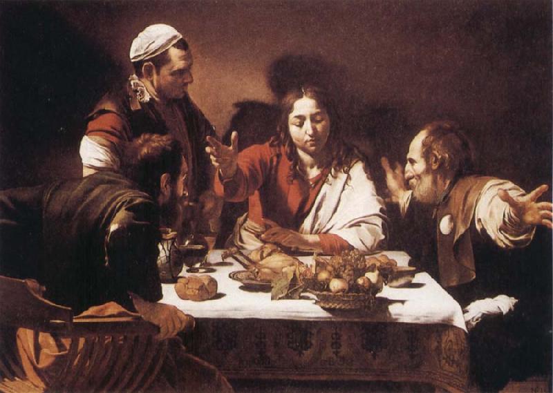 Caravaggio The Supper at Emmaus oil painting picture